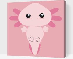 Festés számok szerint - Axolotl 2 Méret: 30x30cm, Keretezés: Műanyagtáblával