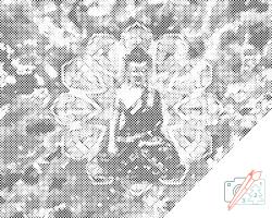  PontPöttyöző - Buddha Méret: 40x50cm, Keretezés: Kartonlemezen, Szín: Kék