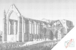  PontPöttyöző - Bolton Priory templom, Anglia Méret: 40x60cm, Keretezés: Kartonlemezen, Szín: Zöld