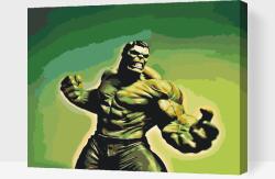 Festés számok szerint - Hulk Méret: 30x40cm, Keretezés: Fatáblával