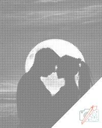  PontPöttyöző - Romantika naplementében Méret: 30x40cm, Keretezés: Kartonlemezen, Szín: Fekete