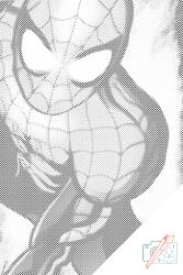  PontPöttyöző - Pókember 2 Méret: 40x60cm, Keretezés: Kartonlemezen, Szín: Kék