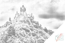  PontPöttyöző - Cochem, Németország Méret: 40x60cm, Keretezés: Kartonlemezen, Szín: Fekete