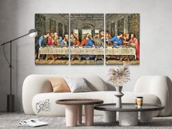 Festés számok szerint - Leonardo da Vinci: Az utolsó vacsora (3 db-os készlet) Méret: 30x40cm (3db), Keretezés: Kartonlemezen