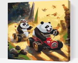  Festés számok szerint - Panda-verseny Méret: 50x50cm, Keretezés: Műanyagtáblával