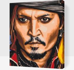 Festés számok szerint - Johny Depp 3 Méret: 40x50cm, Keretezés: Kartonlemezen