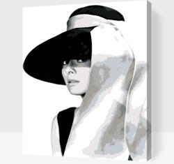  Festés számok szerint - Audrey Hepburn 2 Méret: 40x50cm, Keretezés: Műanyagtáblával