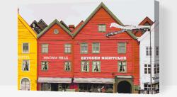  Festés számok szerint - Bryggen, Norvégia Méret: 40x60cm, Keretezés: Műanyagtáblával