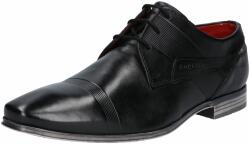 bugatti Pantofi cu șireturi 'Morino' negru, Mărimea 40