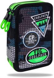COOLPACK Penar echipat Jumper 3, 46 piese, 3 fermoare, Grey (Badges B), CoolPack B67150 Penar