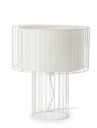 Faro Barcelona 29307 | Linda-FA Faro asztali lámpa 47cm 1x E27 matt fehér, bézs (29307)
