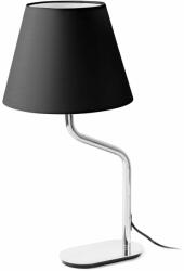 Faro Barcelona 24008-15 | Eterna-FA Faro asztali lámpa 60cm 1x E27 fényes króm, fekete (24008-15)