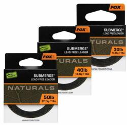 FOX Naturals Submerge Leader ólommentes leadcore 10m 30lb/13.6k (CAC823)