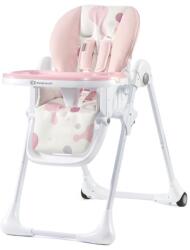 KinderKraft Yummy multifunkciós etetőszék pihe-puha, párnázott öko-bőr üléssel- Rózsaszín mintás