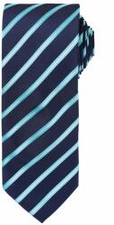 Premier Workwear Cravată cu dungi Sports Stripe - Albastru închis / turcoaz (PR784-1000213248)
