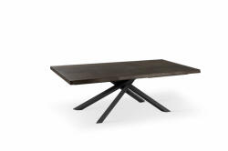 SPIKE modern étkezőasztal - sötét tölgy/fekete - 160cm (ST-OM/383/RT)