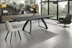 ST BARRET bővíthető design étkezőasztal - szürke (ST-OM/330/GS)