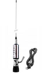Lemm Antena CB LEMM TURBOSTAR SILVER AT-3001-S, 200 cm, cu cablu RG58 4 m si mufa PL259-GR, 26, 5 - 28 MHz, rabatabila, fabric (PNI-AT-3001-S)