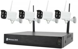 PNI Kit supraveghere video PNI House WiFi502T cu 4 camere 2MP 1080P, control de la distata prin aplicatia Tuya Smart (PNI-WF502T-S)