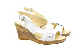  Oferta marimea 38 - Sandale dama cu platforma din piele naturala - LS10XA - ellegant