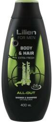 Lilien Șampon-gel pentru bărbați - Lilien For Men Body & Hair All-Out Shower & Shampoo 400 ml