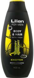 Lilien Gel de duș pentru bărbați Exciter - Lilien For Men Body & Hair Exciter Shower & Shampoo 400 ml