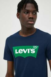 Levi's pamut póló sötétkék, nyomott mintás - sötétkék XS