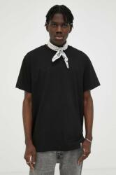 G-Star Raw pamut póló fekete, sima - fekete M - answear - 19 990 Ft