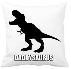printfashion T-rex család - Daddysaurus - Párnahuzat, Díszpárnahuzat - Fehér (13853431)