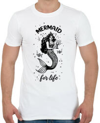 printfashion Mermaid for life - Férfi póló - Fehér (13848036)