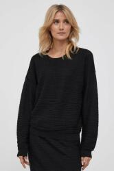 Sisley pulóver könnyű, női, fekete - fekete S - answear - 18 990 Ft