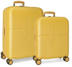 Jada Toys Luxus ABS utazótáska készlet 70cm/55cm PEPE JEANS HIGHLIGHT Okkersárga, 7689523