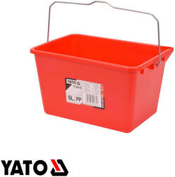 Yato YT-54740 szögletes festővödör (PP), skálázott, 6 L (fém füllel) (YT-54740)