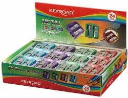 Keyroad Metal Colourful 2 Lyukú Fém Hegyező 24 db (KR971868)