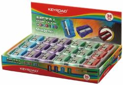 Keyroad Metal Colourful 1 Lyukú Hegyező 36 db (KR971865)