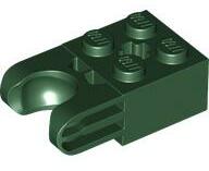 LEGO® 67696c80 - LEGO Sötétzöld technic 2 x 2 kocka golyó és tengely foglalattal (67696c80)