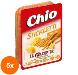Chio Set 5 x Sticksuri cu Cascaval Chio Stickletti, 80 g (FXE-5xEXF-TD-EXF2448)