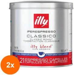 illy Set 2 x 2 Capsule Cafea Lungo, Illy Iperespresso, Cutie Metal, Capsule, 6.2 g