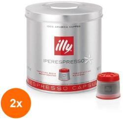 illy Set 2 x 21 Capsule Cafea, Illy Iperespresso, Cutie Metal, Capsule, 6.7 g