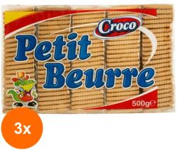 Croco Set 3 x Biscuti Croco Petiti Beurre 500 g (FXE-3xEXF-TD-EXF13394)
