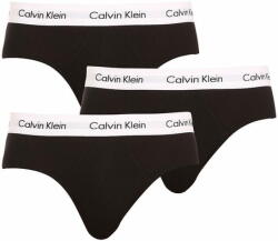 Calvin Klein 3PACK Fekete férfi slip alsónadrág (U2661G-001) - méret L