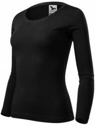  Malfini Hosszú ujjú női póló, fekete, 3XL