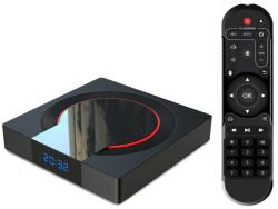 Techstar TV Box Techstar® i96 pro, procesor 3xs905, android 9.0, uhd 8k, 4gb ram, lpddr4, 32gb rom, Quad Core, Wi-Fi 2ghz, 64bit, telecomanda, Negru