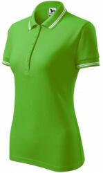 Malfini Női kontrasztos póló, alma zöld, XL