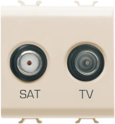 Gewiss Priza TV+SAT 2M Gewiss Chorus Ivory GW11383 (GW11383)