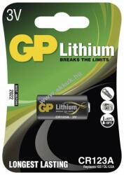 GP Batteries fotó elem Lithium CR123AD1 1db/csom