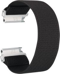 Samsung 1/2/3 20-22mm Samsung Galaxy Watch elasztikus szövet szíj, Szíj mérete 20 mm, Elasztikus szövet szíj színe Fekete
