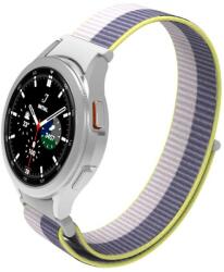 Samsung Galaxy Watch 4/5/5 Pro Samsung Watch 4/5/5 Pro szövet tépőzáras szíj, Szín 15 - Palle Lilac