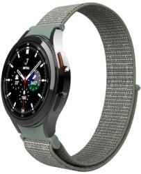 Samsung Galaxy Watch 4/5/5 Pro Samsung Watch 4/5/5 Pro szövet tépőzáras szíj, Szín 12 - Deep Olive