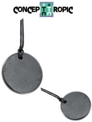  Pandantiv Shungit Rusia Disc - Protectie EMF 50x50x3-4 mm - 1 Buc